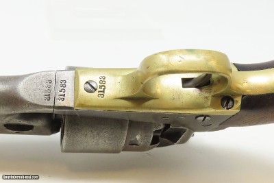 1862 mfr CIVIL WAR Antique U.S. COLT Model 1860 .44 Percussion ARMY 4-Screw Most Prolific Union Officer & Cavalry Sidearm - Image 13 of 18