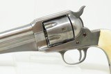 Antique REMINGTON M1875 .44-40 WCF Single Action ARMY Revolver JESSE JAMESJESSE & FRANK JAMES Revolver of Choice IVORY GRIP - 4 of 17