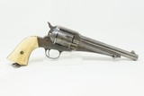 Antique REMINGTON M1875 .44-40 WCF Single Action ARMY Revolver JESSE JAMESJESSE & FRANK JAMES Revolver of Choice IVORY GRIP - 14 of 17