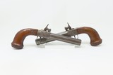 BRACE of ENGRAVED BOXLOCK PISTOLS with SILVER WIRE Inlaid Stocks Antique
Mid-1800s Personal Defense Arms - 2 of 25