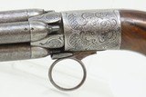 c1850s Antique BELGIAN Ring Trigger PEPPERBOX Revolver .36 Perc DAMASCUS
Early Repeater, Personal Defense - 4 of 17