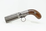 c1850s Antique BELGIAN Ring Trigger PEPPERBOX Revolver .36 Perc DAMASCUS
Early Repeater, Personal Defense - 2 of 17