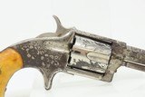 ENGRAVED Antique HOPKINS & ALLEN XL No. 3 N.Y. .32 RF SPUR TRIGGER Revolver WILD WEST Self Defense w/ANTIQUE IVORY GRIPS - 16 of 17