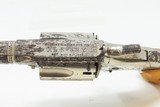 ENGRAVED Antique HOPKINS & ALLEN XL No. 3 N.Y. .32 RF SPUR TRIGGER Revolver WILD WEST Self Defense w/ANTIQUE IVORY GRIPS - 7 of 17