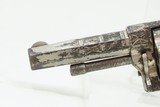 ENGRAVED Antique HOPKINS & ALLEN XL No. 3 N.Y. .32 RF SPUR TRIGGER Revolver WILD WEST Self Defense w/ANTIQUE IVORY GRIPS - 5 of 17