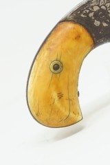 ENGRAVED Antique HOPKINS & ALLEN XL No. 3 N.Y. .32 RF SPUR TRIGGER Revolver WILD WEST Self Defense w/ANTIQUE IVORY GRIPS - 15 of 17