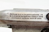 CIVIL WAR Antique U.S. SAVAGE .36 NAVY Two-Trigger CARTOUCHES Middletown CT MARTIALLY INSPECTED .36 Caliber Two-Trigger Revolver - 9 of 18