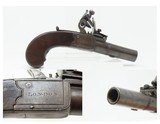 IRISH County WICKLOW Marked Antique H. NOCK Boxlock FLINTLOCK Pocket Pistol With the IRISH REGISTRATION MARK on Barrel & Grip - 1 of 18