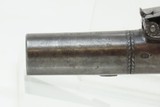 IRISH County WICKLOW Marked Antique H. NOCK Boxlock FLINTLOCK Pocket Pistol With the IRISH REGISTRATION MARK on Barrel & Grip - 5 of 18
