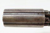 ENGRAVED Antique J.R. COOPER’S Patent 6-Shot BRITISH Percussion PEPPERBOX
1850s RING TRIGGER 6-Shot UNDERHAMMER Pistol - 9 of 18