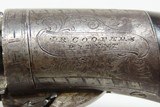 ENGRAVED Antique J.R. COOPER’S Patent 6-Shot BRITISH Percussion PEPPERBOX
1850s RING TRIGGER 6-Shot UNDERHAMMER Pistol - 6 of 18