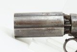 ENGRAVED Antique J.R. COOPER’S Patent 6-Shot BRITISH Percussion PEPPERBOX
1850s RING TRIGGER 6-Shot UNDERHAMMER Pistol - 5 of 18