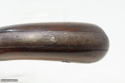 ENGRAVED Antique J.R. COOPER’S Patent 6-Shot BRITISH Percussion PEPPERBOX1850s RING TRIGGER 6-Shot UNDERHAMMER Pistol - Image 7 of 18