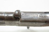 TOTNESS, DEVON, ENGLAND Antique HAMBLING SWIVEL BREECH Double Deringer .38ENGRAVED Double Barrel SUPERPOSED Over/Under - 12 of 18
