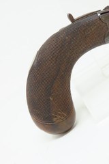 TOTNESS, DEVON, ENGLAND Antique HAMBLING SWIVEL BREECH Double Deringer .38ENGRAVED Double Barrel SUPERPOSED Over/Under - 16 of 18