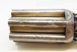 ENGRAVED SILVER-PLATED IVORY 12-SHOT Antique MARIETTE BREVETTE PEPPERBOXBeautiful, High Quality Early Revolver - 13 of 18