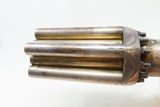 ENGRAVED SILVER-PLATED IVORY 12-SHOT Antique MARIETTE BREVETTE PEPPERBOXBeautiful, High Quality Early Revolver - 9 of 18