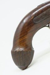 Antique Howdah Type Pistol OVER/UNDER Engraved .60 Caliber 1840s Large Defensive Sidearm for the Bush - 14 of 16