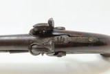 Antique Howdah Type Pistol OVER/UNDER Engraved .60 Caliber 1840s Large Defensive Sidearm for the Bush - 7 of 16