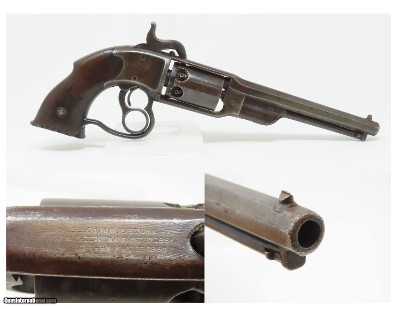c1862 mfr. CIVIL WAR Antique SAVAGE .36 “NAVY” Two-Trigger Revolver Scarce & Unique Military Sidearm