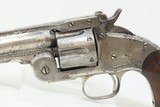 LETTERED Antique SMITH & WESSON U.S. 2nd Model .45 SCHOFIELD ARMY Revolver One of 5,934 Second Models Manufactured c. 1876-77 - 4 of 23