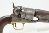 LETTERED 1863 mfr. CIVIL WAR Antique US COLT Model 1860 ARMY .44 Percussion Revolver Used Past the Civil War into the WILD WEST - 7 of 22