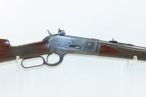 c1920 mfr. WINCHESTER Model 86 LIGHTWEIGHT TAKEDOWN Lever Action.33 WCF
With Lyman Peep Sight and Flip-Up Globe Front Sight - 18 of 21