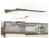 Antique U.S. SPRINGFIELD M1873 “TRAPDOOR” .45-70 GOVT Rifle with BAYONET
Single Shot U.S. MILITARY Rifle SWP/1884 Cartouche