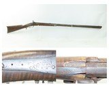 FRONTIER Antique PIONEER Long Rifle Half Stock .40 Caliber Percussion Mid-1800s HOMESTEAD/HUNTING Rifle - 1 of 19