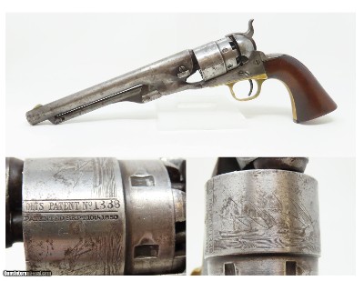 CIVIL WAR SURGEON NY 47th & 44th Antique U.S. COLT Model 1860 ARMY Revolver Dr. Morris Wellington Townsend of Bergen, NY