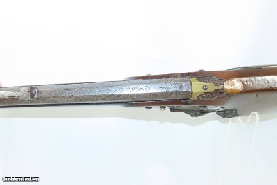 AUSTRIAN 19th Century Anton Schreiber BELLOWS Crank Handle Tip-Up AIR GUN RELIEF CARVED & ENGRAVED Made in GRAZ, AUSTRIA - Image 10 of 16