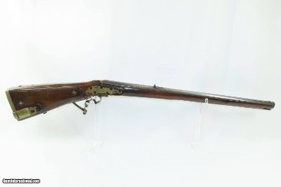 AUSTRIAN 19th Century Anton Schreiber BELLOWS Crank Handle Tip-Up AIR GUN RELIEF CARVED & ENGRAVED Made in GRAZ, AUSTRIA - Image 12 of 16