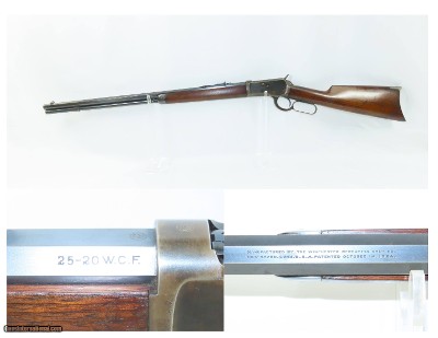 c1910 WINCHESTER Model 1892 Lever Action RIFLE .25-20 C&R Octagonal Barrel
Pre-WORLD WAR I Era Lever Action Made in 1910