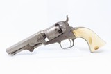 GUSTAVE YOUNG FACTORY ENGRAVED Antique COLT Model 1849 .31 Caliber Revolver With Nickel Finish & IVORY GRIP - 2 of 19