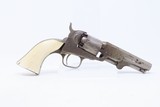 GUSTAVE YOUNG FACTORY ENGRAVED Antique COLT Model 1849 .31 Caliber Revolver With Nickel Finish & IVORY GRIP - 16 of 19