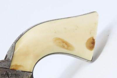 GUSTAVE YOUNG FACTORY ENGRAVED Antique COLT Model 1849 .31 Caliber Revolver With Nickel Finish & IVORY GRIP - Image 3 of 19