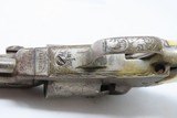 GUSTAVE YOUNG FACTORY ENGRAVED Antique COLT Model 1849 .31 Caliber Revolver With Nickel Finish & IVORY GRIP - 14 of 19