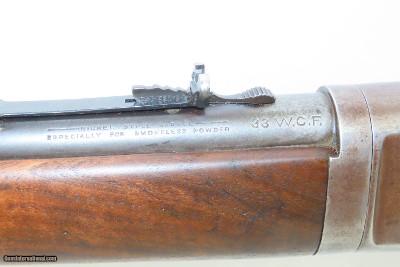 c1918 WINCHESTER M1886 “LIGHTWEIGHT” Lever Action TAKEDOWN .33 WCF Repeater WORLD WAR I Era Hunting/Sporting TAKEDOWN RIFLE - Image 6 of 20