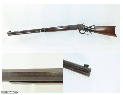 1893 mfr. Antique WINCHESTER M1886 Lever Action .40-82 WCF REPEATING RifleOctagonal Barrel, Crescent Butt Plate