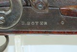 Mid-1800s Antique D. BOYER Full Stock PERCUSSION TARGET Rifle SET TRIGGER
Maker of the “PENNSYLVANIA-KENTUCKY” Long Rifle - 5 of 18