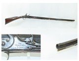 NEW ENGLAND Style Antique FLINTLOCK Long Rifle w/H. W. MORTIMER & Son Lock
ENGRAVED German Silver Hardware, BRITISH PROOFED Barrel - 1 of 23