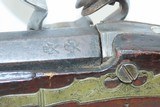 NEW ENGLAND Style Antique FLINTLOCK Long Rifle w/H. W. MORTIMER & Son Lock
ENGRAVED German Silver Hardware, BRITISH PROOFED Barrel - 14 of 23