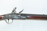 NEW ENGLAND Style Antique FLINTLOCK Long Rifle w/H. W. MORTIMER & Son Lock
ENGRAVED German Silver Hardware, BRITISH PROOFED Barrel - 4 of 23