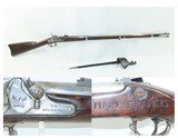 1860 Date CIVIL WAR Antique U.S. SPRINGFIELD M1855 .58 Rifle-Musket BAYONET MAYNARD Tape Priming System Musket - 1 of 20