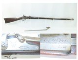 Scarce CIVIL WAR Era Antique E. ROBINSON U.S. M1861 Rifle-MUSKET w/BAYONET
1864 Dated .58 Caliber Contract Model Musket