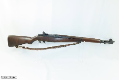 WORLD WAR II Era SPRINGFIELD U.S. M1 GARAND .30-06 C&R Rifle JEEP SCABBARDSLING & “J.Q.M.D./1942/JB” Marked JEEP SCABBARD - Image 4 of 18