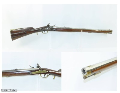 18th Century AUSTRIAN Antique FRANZ SCHASCHL Jaeger FLINTLOCK Rifle .52 Cal Made in FERLACH, AUSTRIA w/ Sliding Patchbox