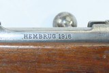 WORLD WAR I Dutch HEMBRUG M1895 “Number 4 Old Model” BICYCLE Carbine C&R
1916 Dated World War I & II Infantry Rifle w/SLING - 16 of 22