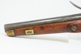 Antique DUTCH/BELGIAN Sea Service Style Flintlock DRAGOON MILITARY Pistol
.69 Caliber Naval Pistol Made Circa 1830s in Liege - 16 of 16