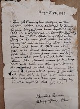 VIOLIN CASED SxS REMINGTON Model 1889 DOUBLE BARREL Pistol Grip Firearm C&R With 1939 DATED LETTER with HISTORY of the GUN - 1 of 25